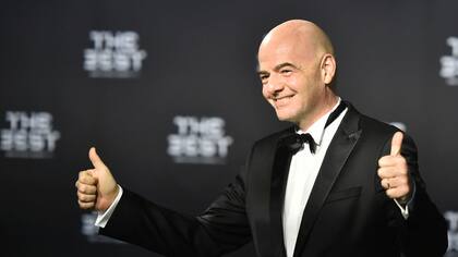 Infantino, en la ceremonia de FIFA