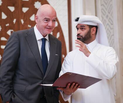 Infantino estuvo en Doha para tratar algunos temas reglamentarios