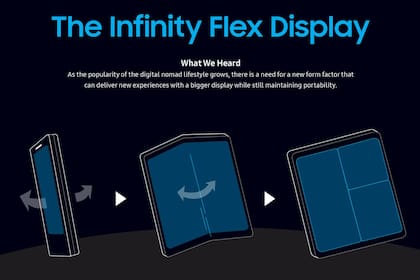 Infinity Flex es el nombre que Samsung le da a su tecnología de pantallas plegables