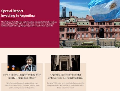 Informe de FT sobre la Argentina