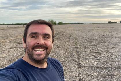 Ingeniero Guillermo Berastegui, productor que siembra soja en el noroeste de la provincia de Buenos Aires.