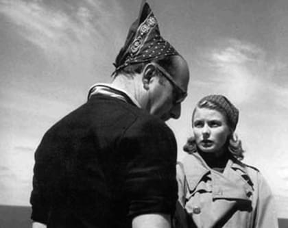 Ingrid Bergman junto a Roberto Rossellini