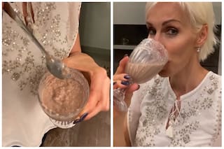 Ingrid Grudke compartió la receta de un llamativo licuado y sus seguidores la liquidaron