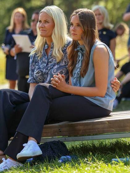 Ingrid y su madre en una imagen reciente