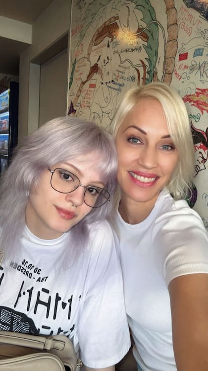 Ingrid y su sobrina, en Tokio