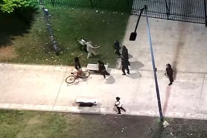 Inmediaciones del Congreso durante la sesión de diputados por la reforma laboral