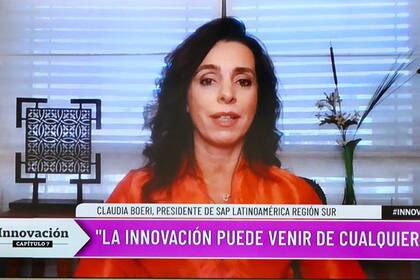 Claudia Boeri , presidente de SAP Latinoamérica Región Sur, definió a la innovación como un habilitador para que otras compañías se transformen