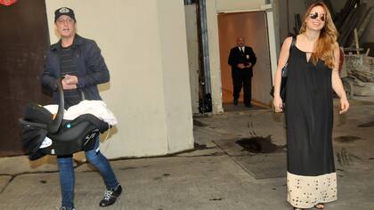 Insaurralde y Cirio, al momento de abandonar el sanatorio