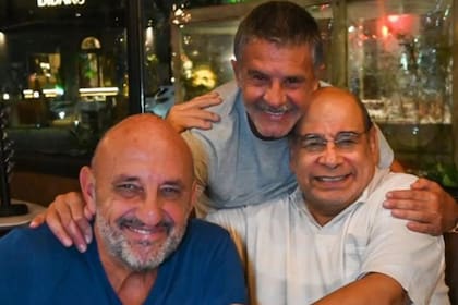 Inseparables. Junto con Osvaldo Laport, "Puma" Goity es otro de los amigos que más cerca transitó su recuperación