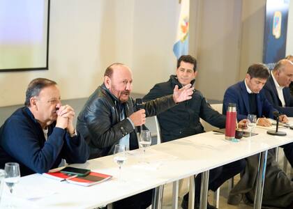 Ricardo Quintela, Gildo Insfrán, Eduardo de Pedro y Axel Kicillof