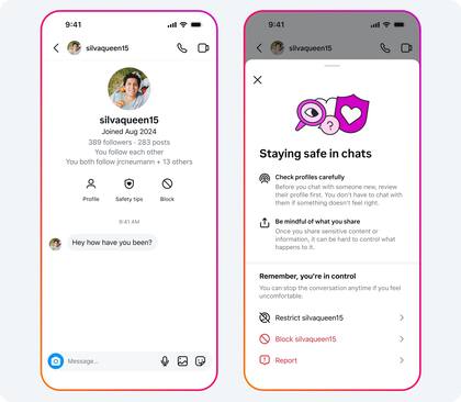 Instagram mostrará más información de la cuenta que nos habla en los mensajes privados, incluyendo cuándo fue creada
