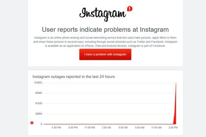 Instagram no funciona