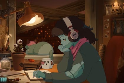 Hace poco compartieron el look de Halloween de Lofi Girl.