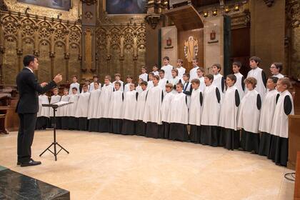 Integrantes del coro infantil más antiguo en Europa