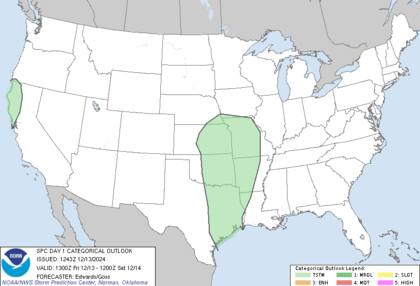 Intensas lluvias en el norte de California y el sur de Oregón podrían generar acumulaciones de hasta 175 milímetros