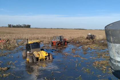 Intentaron sacar la máquina, pero terminaron afectados