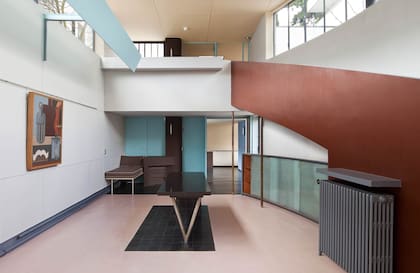 Interior de la casa La Roche, actual sede de la Fundación Le Corbusier.