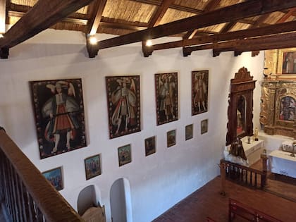 Interior de la iglesia de Uquía recientemente abierto al público.