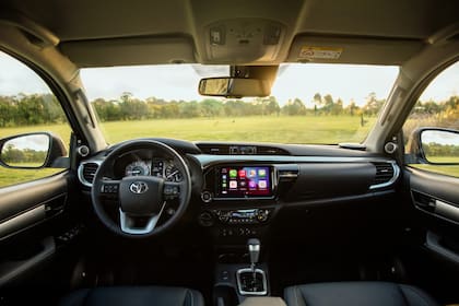Interior de la Toyota Hilux