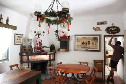 Interior del comedor de Pueblo Escondido