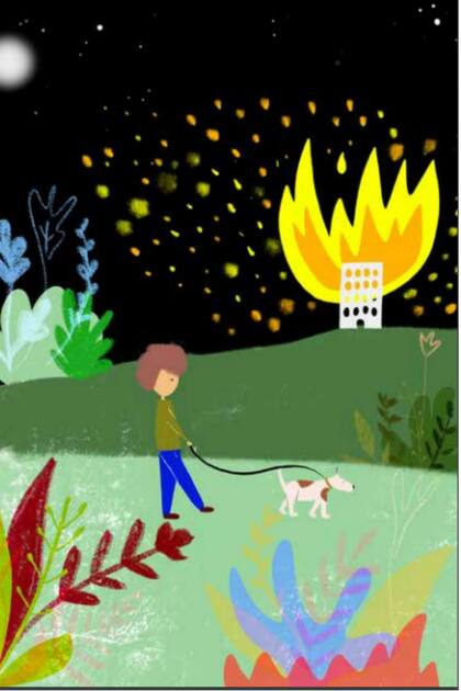 Interior del libro El espejo en la pecera, de Vaccarini