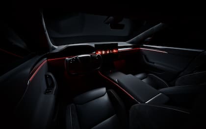 Interiores de un Tesla Model S (X @Tesla)