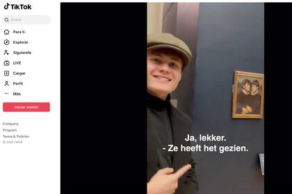 Intervención de los tiktokers Neal y Senne en el Louvre