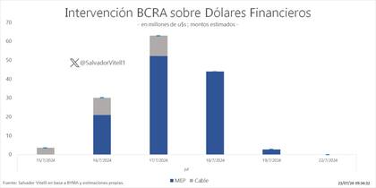 Intervención del BCRA sobre los dólares financieros, según Salvador Vitelli, de Romano Group