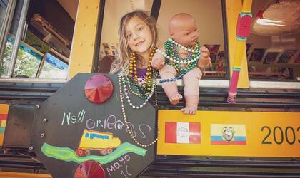 Inti, la hija de Patricia y Germán, se incorporó al viaje de sus papás apenas nació, en noviembre de 2008