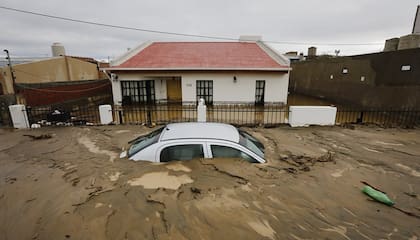 Inundación en Comodoro Rivadavia, barrio Juan XXIII. 8/4/17