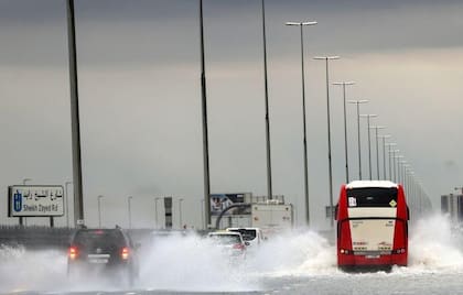 Inundaciones en Dubai.
