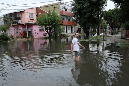 Inundaciones en la localidad de Avellaneda.