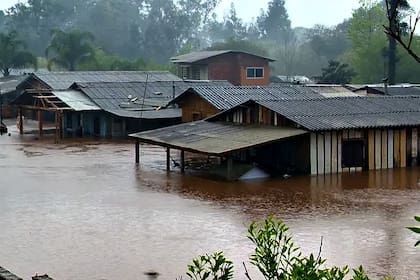 Inundaciones en Muçum, en Rio Grande do Sul, en Brasil