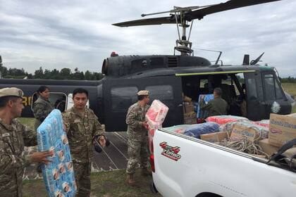 Gendarmería y el Ejército realizan tareas de contención en la zona