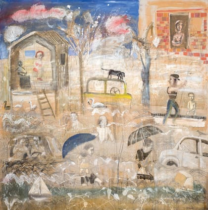 Inundados, una obra que da cuenta de la mirada cercana del artista a su entorno