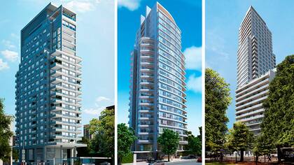 Torres hoy ya terminadas, que fueron comercializadas por Interwin desde pozo: Black (en Juncal y Sinclair), Sinclair 3070 (entre Cerviño y Demaría), Vista Buenos Aires (Av. Santa Fe y Scalabrini Ortiz)