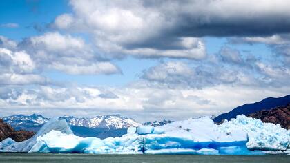 El glaciar Grey es uno de los principales atractivos del Parque Nacional Torres del Paine, en Chile