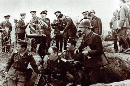 Ion Antonescu en el frente oriental, durante la Segunda Guerra Mundial