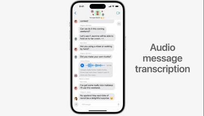 iOS 17 integrará la transcripción automática de mensajes de audio en la app de mensajería
