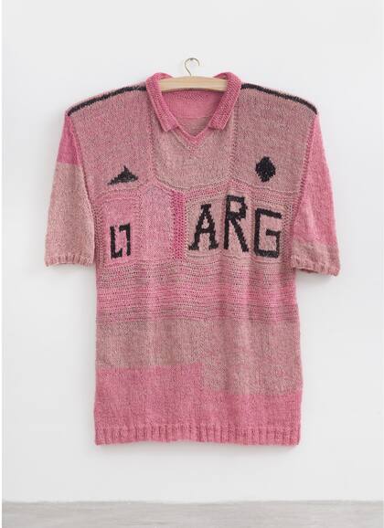 ¿Irá Messi a ver esta obra titulada Infinito %, de Lucrecia Lionti, en el stand de Barro en Art Basel?