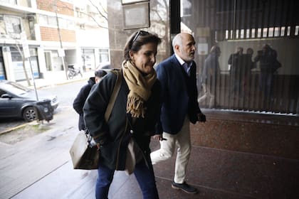 Irene Hurtig llega a los tribunales de San Isidro