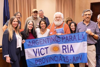 Irene Montero con "Argentinos para la Victoria", en Madrid