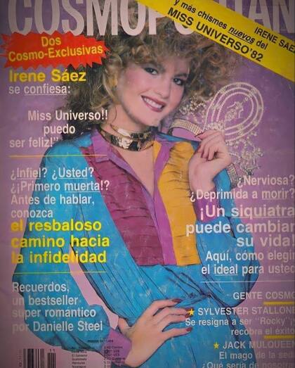 "Irene Sáez se confiesa": el título de la revista habla de Irene Sáez en todo su esplendor. 