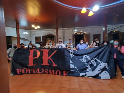 Irigoyen desplegó la bandera de Populismo K en Nicaragua