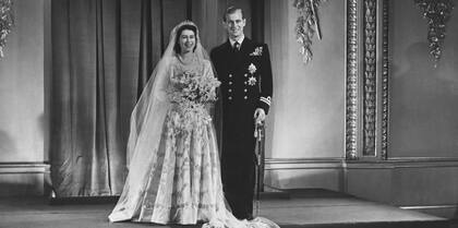 Isabel II y Felipe, el 20 de noviembre de 1947.