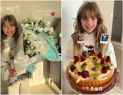 Isabella, una de las hijas de Wanda y Mauro