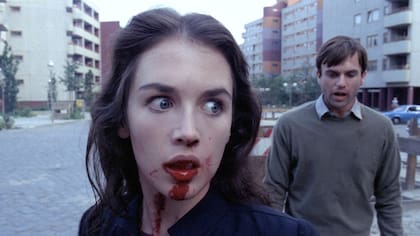 Isabelle Adjani y Sam Neill en Una mujer poseída, de 1981