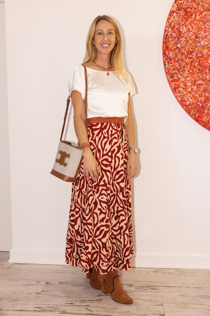 Isabelle Strom (casada con Clemente Zavaleta) acompañó a su suegra María Emilia.