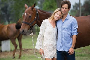 Isabelle Strom y Clemente Zavaleta (h), juntos