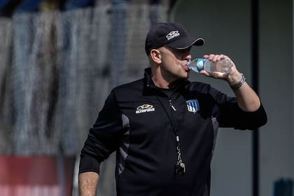 Ischia, en el entrenamiento de Racing